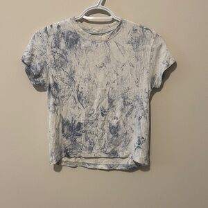 lululemon athletica Short Sleeve Tie-Dye Tee in Blue and White